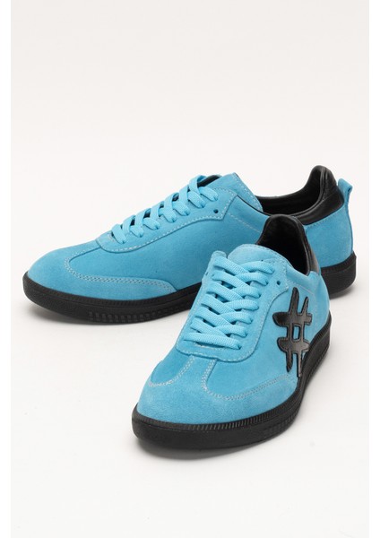 Marine Kadın Günlük Bağcıklı Spor Ayakkabı Gerçek Deri Mavi fırsatları