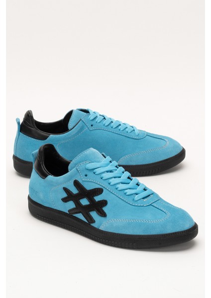 Marine Kadın Günlük Bağcıklı Spor Ayakkabı Gerçek Deri Mavi indirimleri