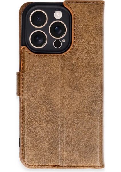 Iphone 16 Pro Kılıf Trend S Plus Kapaklı Kılıf - Taba Bstmy
