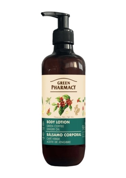 Bitkisel Vegan Sıkılaştırır Vicut Losyonu Yeşil Kahve Zencefil Yag 400 Ml.