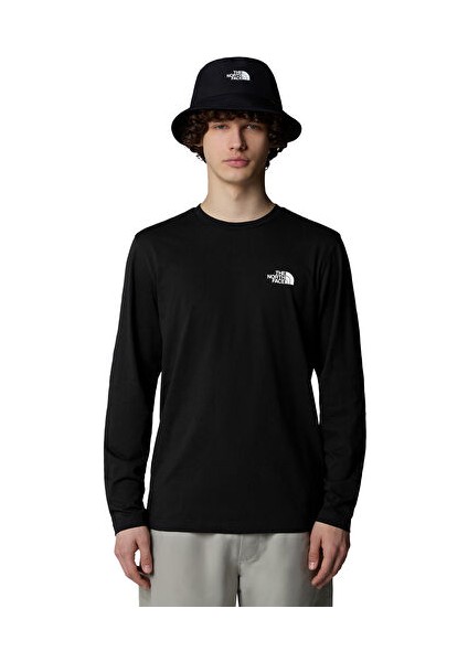 M L/s Simple Dome Tee Erkek Günlük Uzun Kollu Tişört NF0A87QNJK31 Siyah