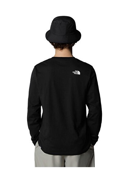 M L/s Simple Dome Tee Erkek Günlük Uzun Kollu Tişört NF0A87QNJK31 Siyah fiyatları