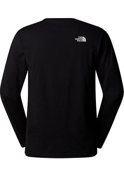 M L/s Simple Dome Tee Erkek Günlük Uzun Kollu Tişört NF0A87QNJK31 Siyah indirimleri