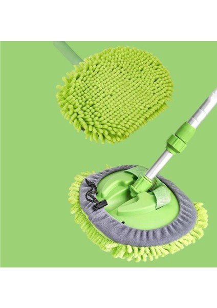 Yedek Bezli Mikrofiber Araba Yıkama Fırçası | Çiziksiz Temizlik Mikrofiber Araba Yıkama Fırçası + Yedek Bez