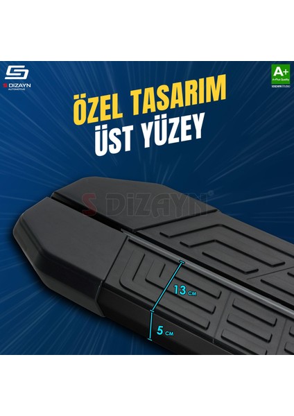 Fiat Scudo 3 Kısa Şase Newline Siyah Yan Basamak 213 cm 2020 Üzeri A+ Kalite modelleri