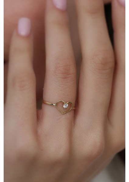 14 Ayar Altın Kalp Yüzük fiyatları