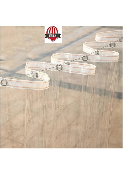 1,50 Metre x 1,50 Metre 0.80MM Şeffaf Balkon Brandası Malzeme Işçilik