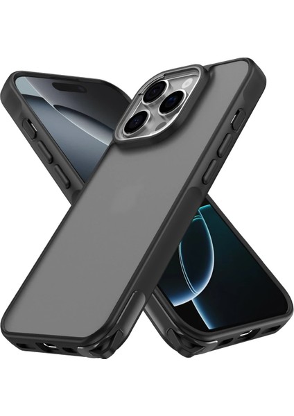Iphone 16 Pro Max Kılıf Elegant Kapak - Siyah Bstmy