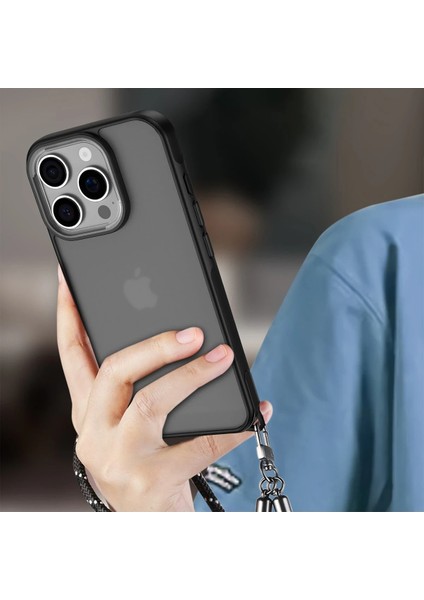 Iphone 16 Pro Max Kılıf Elegant Kapak - Siyah Bstmy
