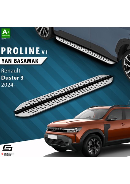Renault Duster 3 Oem Still Pro V1 Aluminyum Yan Basamak 183 cm 2024 Üzeri A+ Kalite