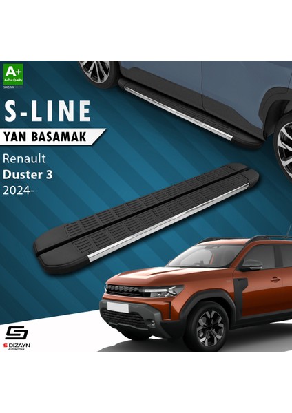 Renault Duster 3 S-Line Krom Yan Basamak 183 cm 2024 Üzeri A+ Kalite