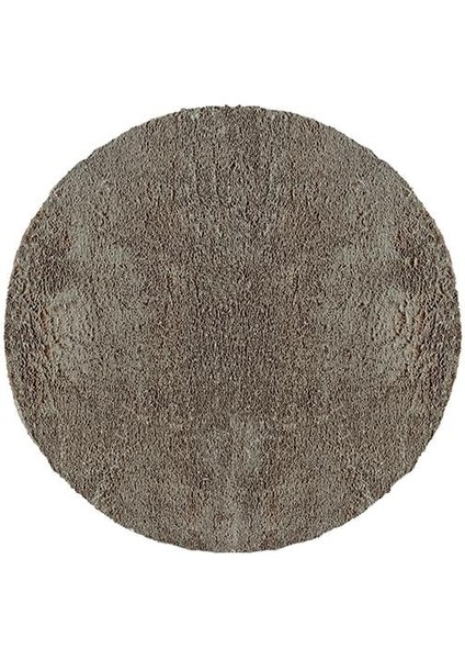 Roby RB002A Kahve Yumuşak Tuşeli Peluş Daire Halı