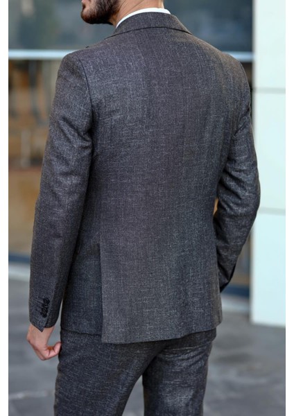 Nefes Alabilir Dayanıklı Kumaş Erkek Yelekli Takım ELBISE-KAV1053W indirimleri