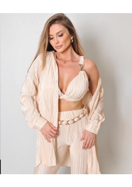 Krem Rengi 3 Lü Pilise Takım fiyatları