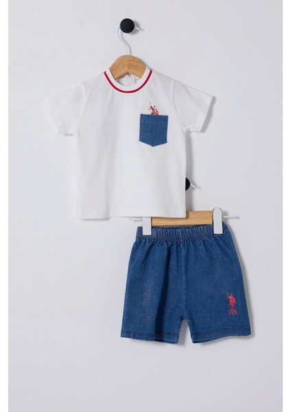 U.s Polo Assn Erkek Bebek 2li Takım - Beyaz