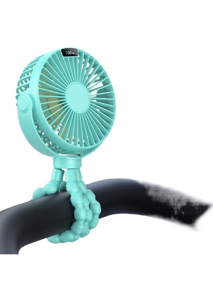 Ahtapot Bebek Arabası Taşınabilir El USB Küçük Fan (Yurt Dışından)