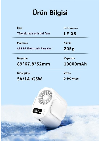 Dış Mekan Yeni Asılı Bel USB Küçük Fan (Yurt Dışından)