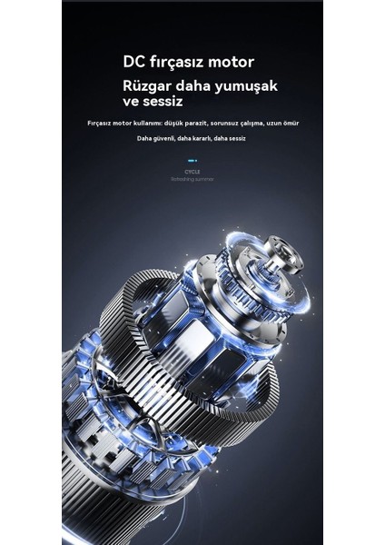 Masaüstü Fanı USB Sessiz Masaüstü Ofis Hava Sirkülasyonu Elektrikli Duvar Fanı (Yurt Dışından)