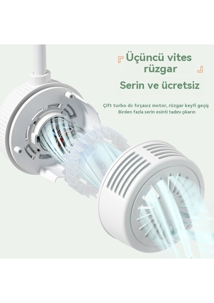 Taşınabilir El Küçük Fan Asılı Boyun Fanı USB Ofis Spor Asılı Boyun Fanı Tatil Hediyesi (Yurt Dışından)