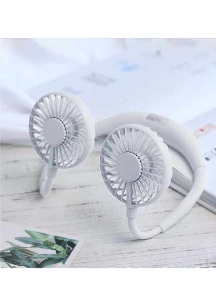 Asılı Boyun Fanı Taşınabilir Küçük Fan USB Soğutma El Mini Taşınabilir Katlanır Fan (Yurt Dışından)