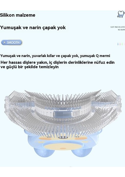 Çocuk U Şekilli Diş Fırçası Manuel Bebek Bebek Ağız Tipi Yumuşak Tüylü Diş Fırçası (Yurt Dışından) fırsatları