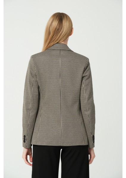 Krem Siyah Kruvaze Ceket indirimleri