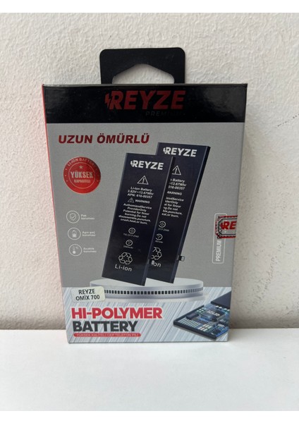 Reyze Omix X700 Batarya modelleri