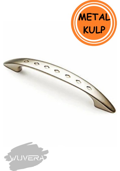 Mobilya Dolap Çekmece Kulp Baklava Noktalı 96MM Saten Gri Renk modelleri