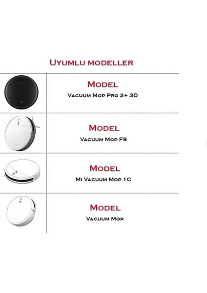 Mi Robot Vacuum Mop Pro 2+ 3d Global Versiyon Robot Uyumlu 7 Li Set