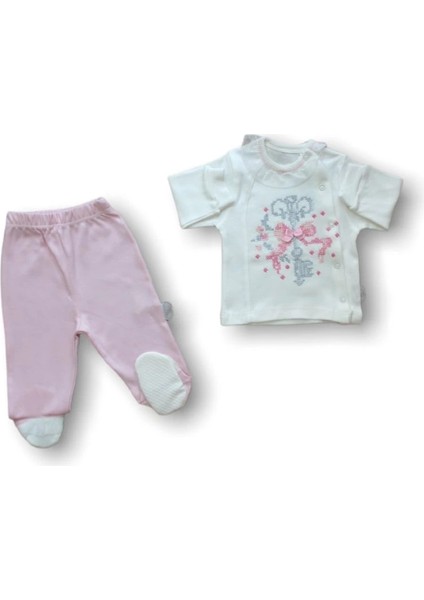 Kanaviçe Nakışlı 5li Zıbın Takımı Hastane Çıkışı Pembe fiyatları