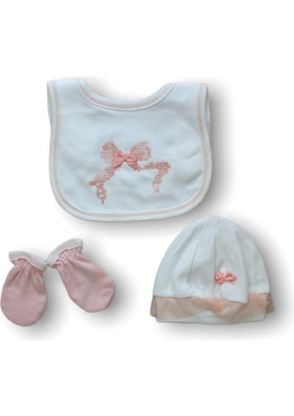 Kanaviçe Nakışlı 5li Zıbın Takımı Hastane Çıkışı Pudra modelleri