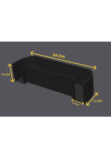 Akvaryum Balık Saklanma Tüneli – 24X7.2X5.5 cm | Pla Malzeme | Güvenli & Dekoratif Mağara