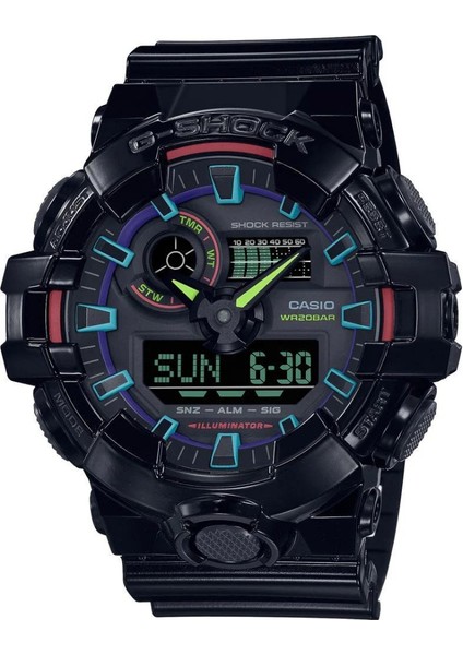 G-SHOCK GA-700RGB-1ADR Kol Saati