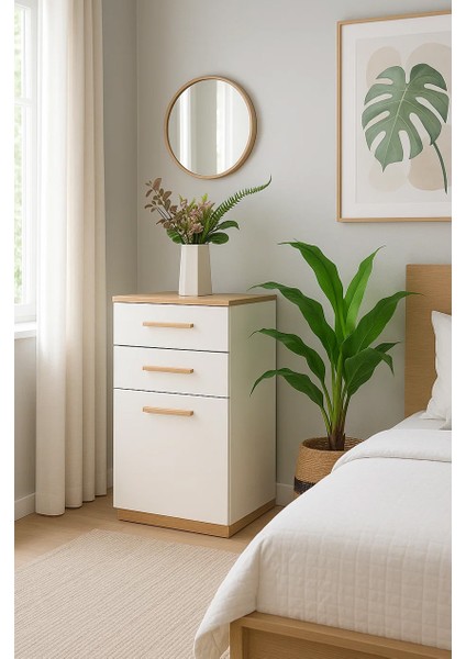 Eva Genç Odası Şifonyer - Beyaz