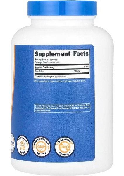 Bee Pollen 1500 Mg 240 Kapsül fiyatları