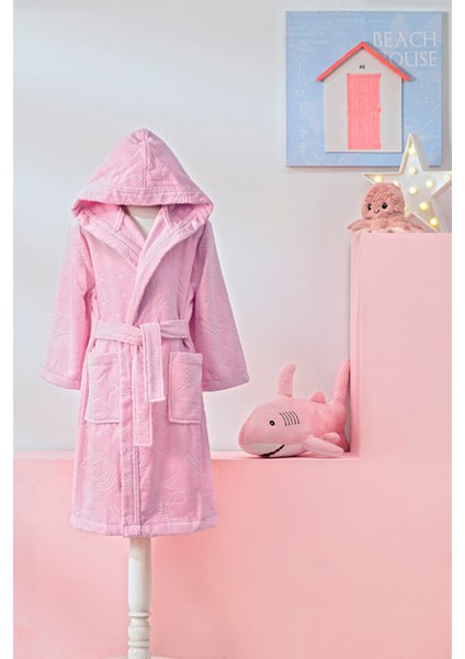 Girl Unicorn Kapüşonlu Kadife Çocuk Bornozu 5/6 Yaş fiyatları