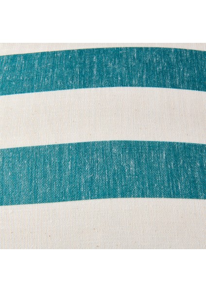 Soft Nautical Fun Çizgili Kırlent - Hardal / Yeşil - 40X40 cm indirimleri