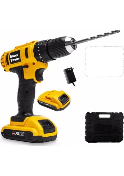 24 V 5 Ah Darbesiz Metal Dişli Şanzuman Çift Akülü Şarjlı Vidalama Matkap Çantalı Set fiyatları