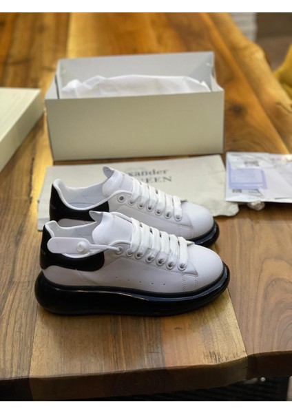 Hakiki Deri Şeffaf Unisex Ayakkabı Alexander Mcqueen Ithal