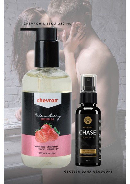 250 ml Çilek Aromalı Jel + Chase Uzun Deneyim Sprey 30 ml