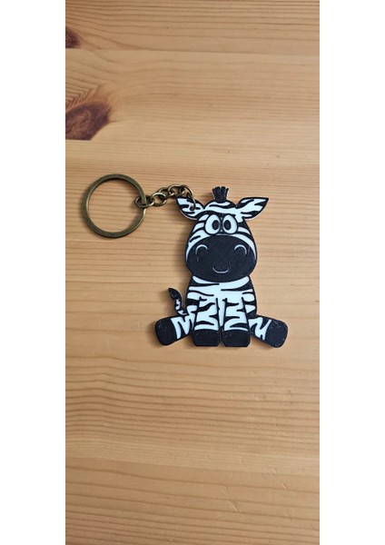 Zebra - Anahtarlık - Çevre Dostu Pla