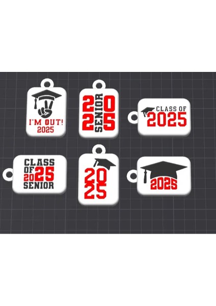 Mezuniyet 2025 Anahtarlığı - Çevre Dostu Pla