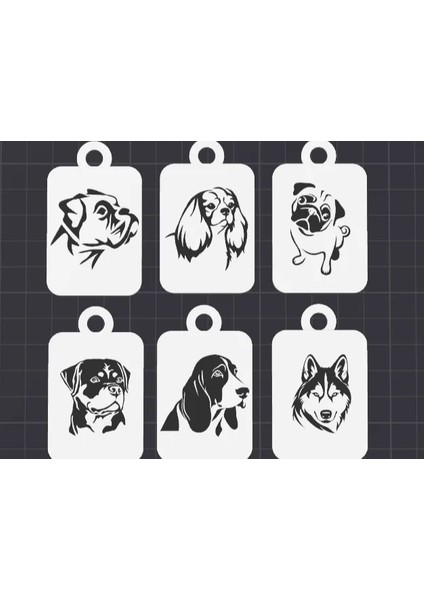 Köpek Anahtarlığı - 1 Adet - Çevre Dostu Pla