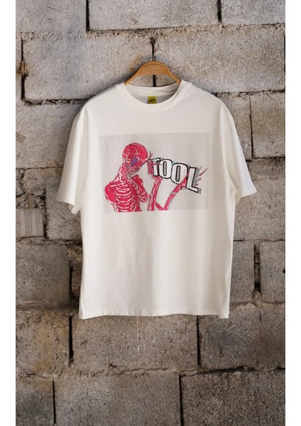 Tool los Angeles Anatomy Unisex Off White Kısa Kol Tişört