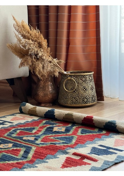 77X123 cm El Dokuma Boho Stili El Dokuma Çiftlik Evi Stili Harika Dekoratif Kilim indirimleri