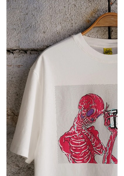 Tool los Angeles Anatomy Unisex Off White Kısa Kol Tişört