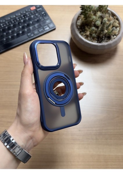 iPhone 14 Pro Standlı ve Yüzüklü Magsafe Kılıf SOOCASE721