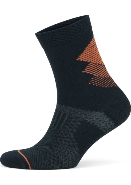 5'li Renkli Seamless (Dikişsiz) Topuk Burun Güçlendirilmiş Nem Emici Erkek Bambu Koşu Çorabı Seti 3209