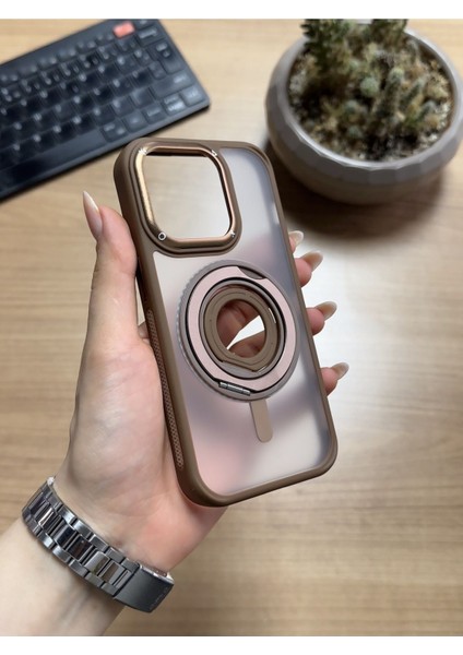 iPhone 14 Pro Standlı ve Yüzüklü Magsafe Kılıf SOOCASE721