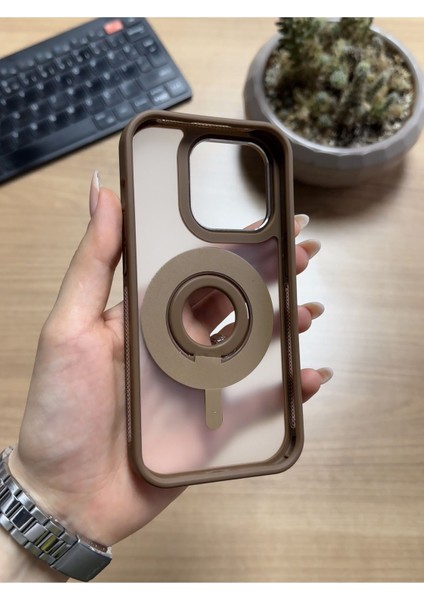 iPhone 14 Pro Standlı ve Yüzüklü Magsafe Kılıf SOOCASE721
